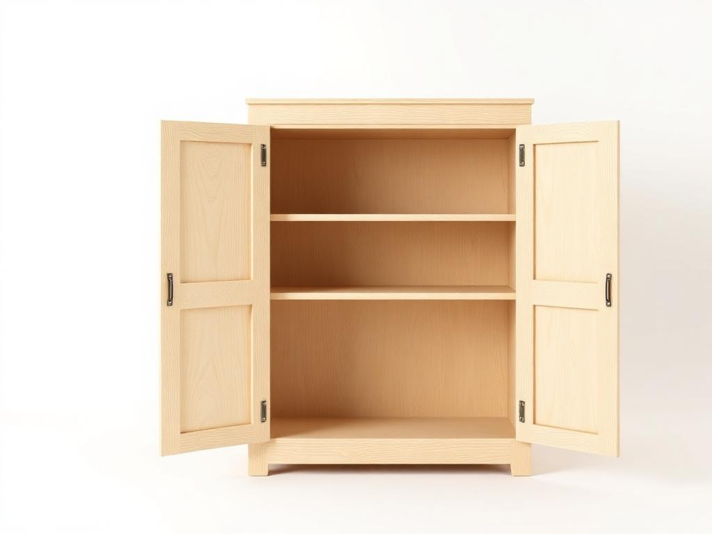 Rendered preview of 2-Shelf Workshop Storage Cabinet